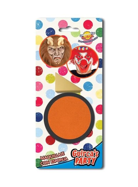 Maquillaje Color Naranja Con Esponja 3 Maquillaje Color Naranja Con Esponja