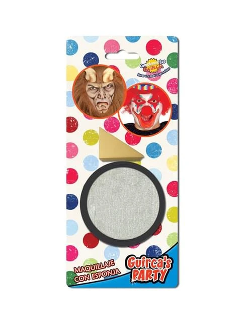 Maquillaje Color Plata Con Esponja 3 Maquillaje Color Plata Con Esponja