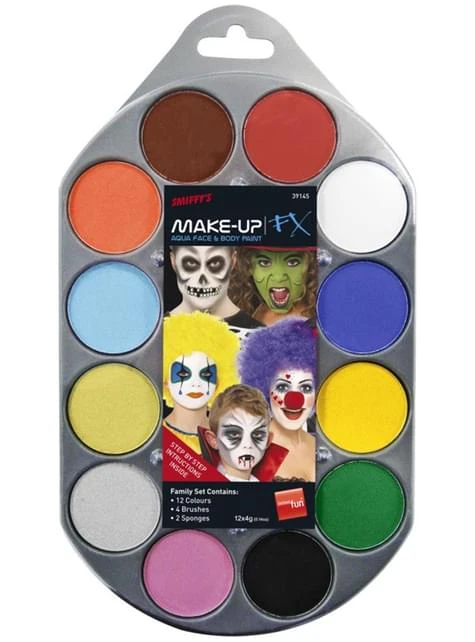 Maquillaje FX Aqua Kit 12 Colores 3 Maquillaje FX Aqua Kit 12 Colores