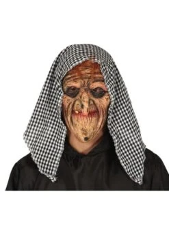 Máscara De Bruja Anciana De Látex Para Adulto