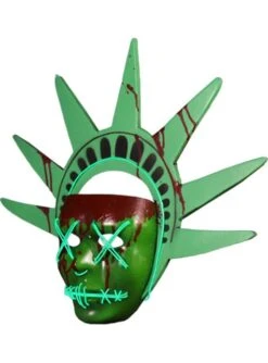 Máscara De Estatua De La Libertad La Purga -Tienda De Cosplay mascara de estatua de la libertad la purga 1
