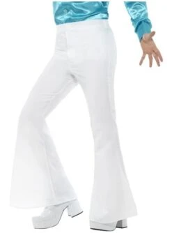 Pantalón De Los Años 70 Blanco Para Hombre