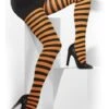 Pantys De Rayas Negras Y Naranjas -Tienda De Cosplay pantys de rayas negras y naranjas