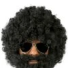 Peluca Afro Con Barba -Tienda De Cosplay peluca afro con barba