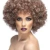 Peluca Afro Mega Grande Marrón Claro -Tienda De Cosplay peluca afro mega grande marron claro