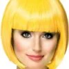 Peluca Corta Amarilla Para Mujer -Tienda De Cosplay peluca corta amarilla para mujer