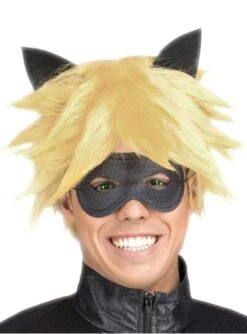 Peluca De Cat Noir Para Hombre - Las Aventuras De Ladybug