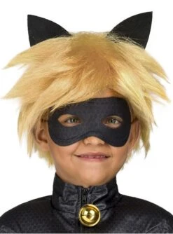 Peluca De Cat Noir Para Niño - Las Aventuras De Ladybug
