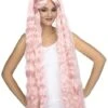 Peluca De Coletas Largas Rosas Para Mujer -Tienda De Cosplay peluca de coletas largas rosas para mujer