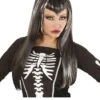 Peluca De Bruja Flequillo En V Para Mujer -Tienda De Cosplay peluca de esqueleto flequillo en v para mujer