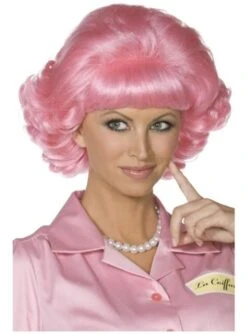 Peluca Rosa Frenchy Grease