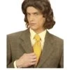 Peluca De Hombre Años 70 Castaña -Tienda De Cosplay peluca de hombre anos 70 castana
