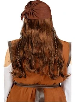 Peluca De Pirata Marrón Para Mujer -Tienda De Cosplay peluca de pirata marron para mujer 1 4