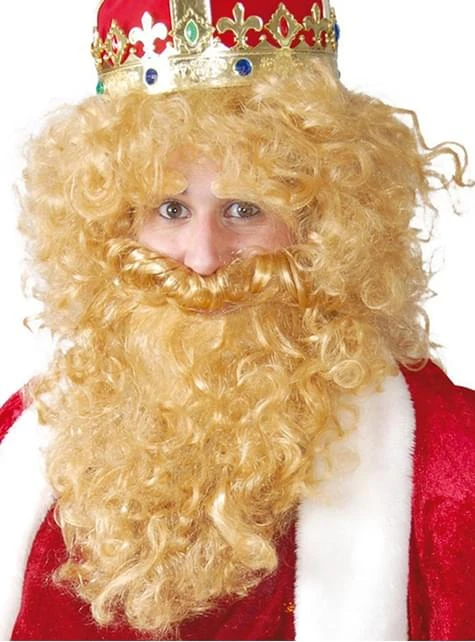 Peluca De Rey Gaspar Con Barba 3 Peluca De Rey Gaspar Con Barba
