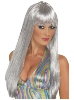 Peluca Disco Con Brillantina