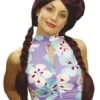 Peluca Manga Castaña De Trenzas Para Mujer -Tienda De Cosplay peluca manga castana de trenzas para mujer
