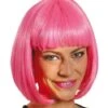 Peluca Media Melena Rosa -Tienda De Cosplay peluca media melena rosa