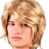 Peluca Rubia Músico De Los 60 Para Hombre -Tienda De Cosplay peluca rubia musico de los 60 para hombre