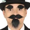 Perrilla, Bigote Y Cejas Negras Adhesivo Para Hombre -Tienda De Cosplay perrilla bigote y cejas negras adhesivo para hombre
