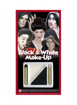 Set De Maquillaje Blanco Y Negro
