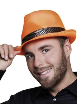 Sombrero Naranja Neón Para Adulto
