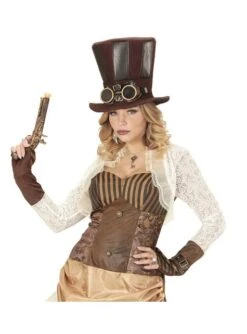 Sombrero Steampunk Con Gafas Para Adulto -Tienda De Cosplay sombrero steampunk con gafas 4