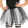 Tutú Blanco Y Negro Con Brillantina Para Niña -Tienda De Cosplay tutu blanco y negro con brillantina para nina