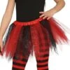 Tutú Rojo Y Negro Con Brillantina Para Niña -Tienda De Cosplay tutu rojo y negro con brillantina para nina