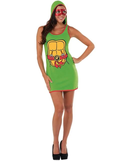 Vestido De Raphael Las Tortugas Ninja Para Mujer 3 Vestido De Raphael Las Tortugas Ninja Para Mujer